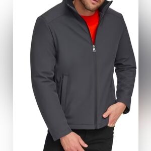 Calvin Klein Size Small Men's Iron Grey Bonded Jacket With Quilted Lining